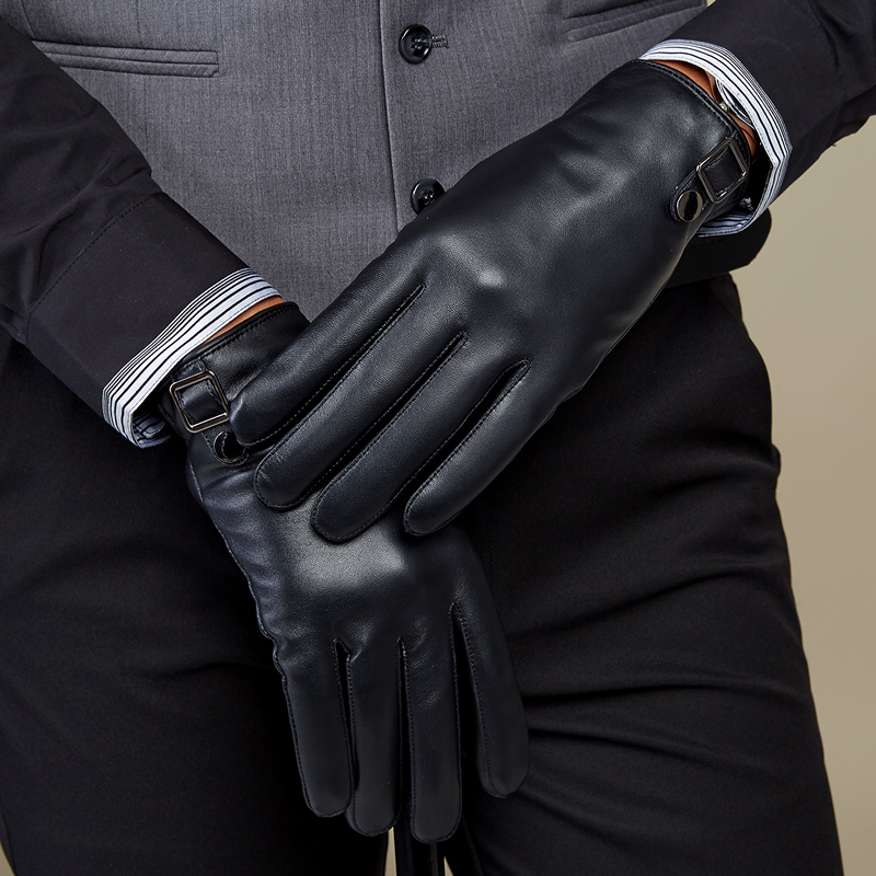 Gants pour homme      en peau de mouton - Ref 2782431 Image 3