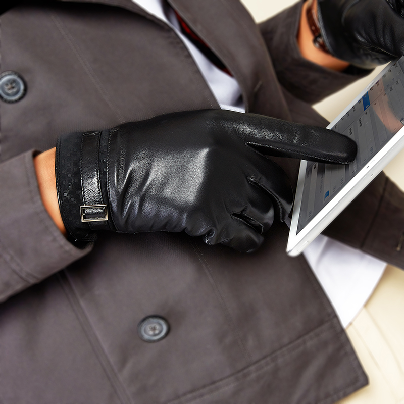 Gants pour homme      en peau de mouton - Ref 2782430 Image 3