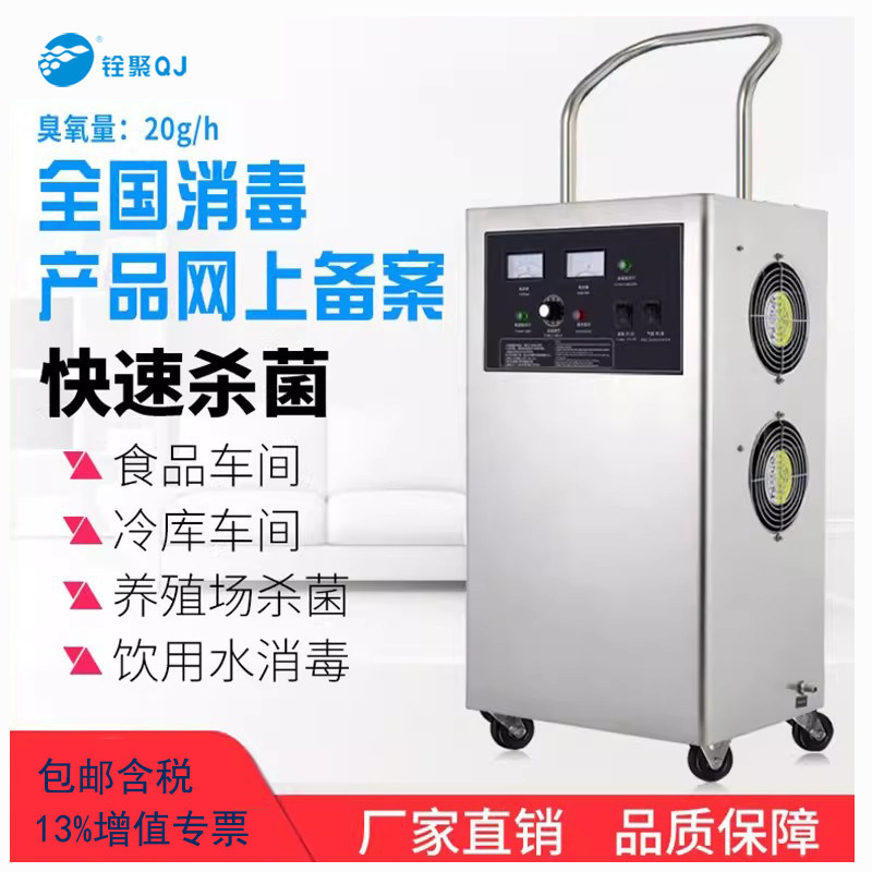 铨聚臭氧发生器20g30g空气净化杀菌设备车间冷库饮用水臭氧消毒机