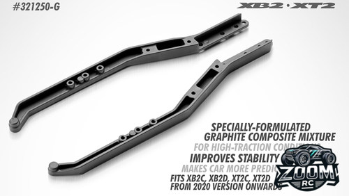 XRAY XB2 后驱1/10电越 配件 加硬 底板侧板 321250-G
