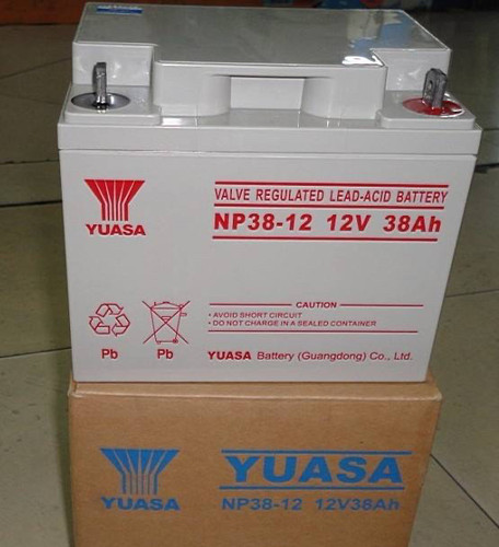 YUASA汤浅蓄电池NP38-12 12V38AH消防ups主机NPL12-38铅酸免维护