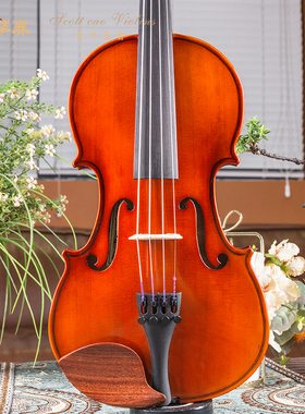 曹氏小提琴儿童成人学生入门考级练习提琴纯实木小提琴初学者 P06