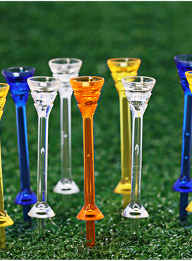 高尔夫球钉球tee新款超级细低阻力耐打发球台 限位双层Golf Tees