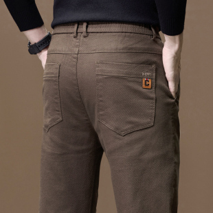 男款 潮牌弹力修身 直筒长裤 2024新款 耐磨工作裤 休闲裤 秋冬季 子 男士