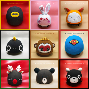 打折促销！滑雪头套儿童保暖防风可爱雪帽头盔罩雪盔帽卡通装饰帽