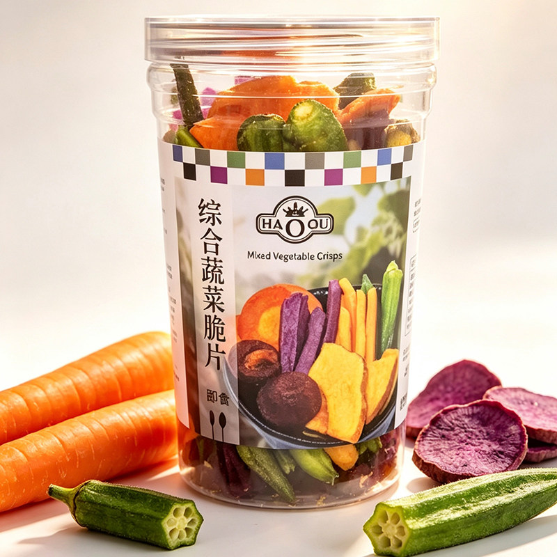 好祺台湾进口脱水蔬菜干120g秋葵干香菇脆果蔬干儿童孕妇休闲零食