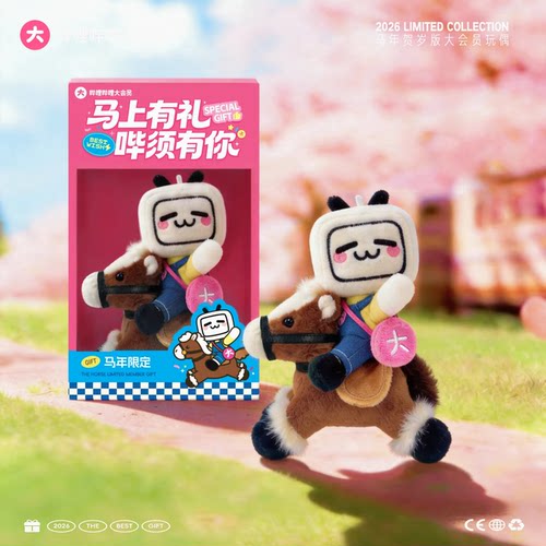 大会员超大月卡小电视挂饰礼盒