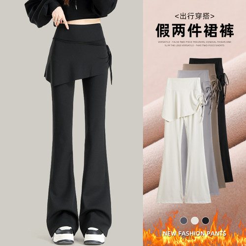 加绒瑜伽屁帘裤女高弹显瘦鲨鱼裤