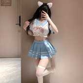 霏慕纯欲风jk制服情调趣味学院水手服性感睡衣甜美百褶裙内衣qqny