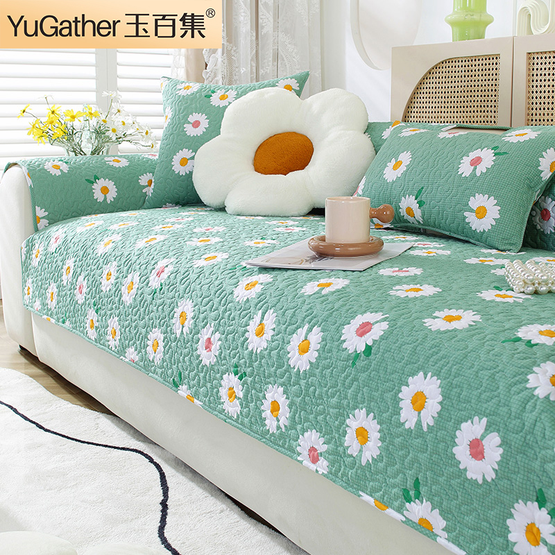 全棉沙发垫四季通用2纯棉