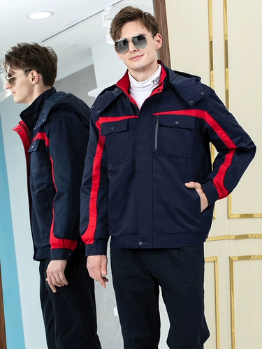 Утепленный пуховик для работы, зимняя куртка, комплект, делается под заказ