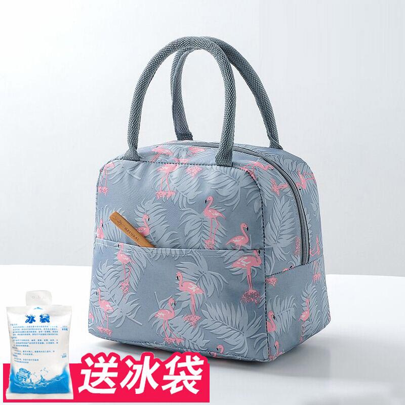 韓國飯盒袋保溫袋便當袋手提包帶飯的袋手拎袋帆布袋學生拎袋午餐