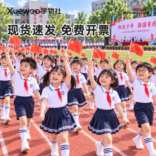 手摇小国旗8号7号小红旗手持带杆