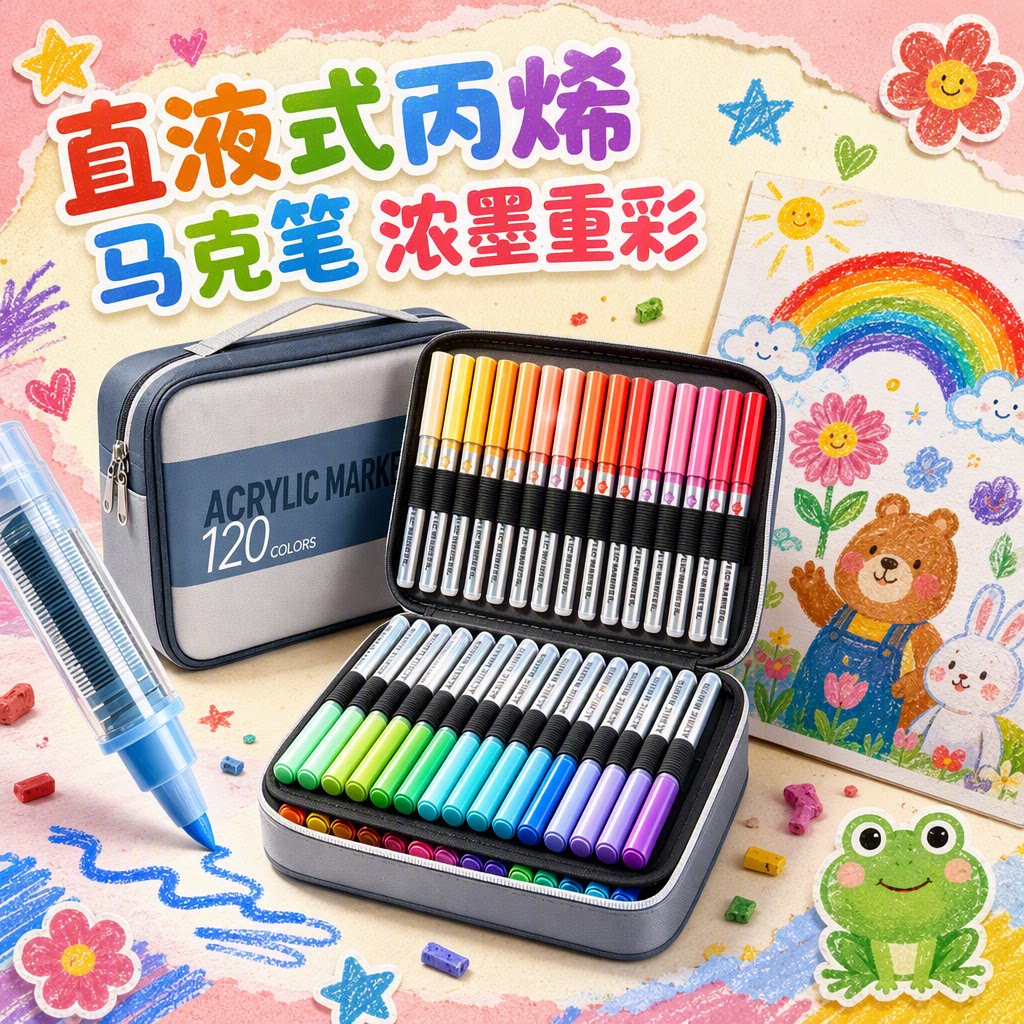 【强覆盖力】慢作高级丙烯马克笔图片
