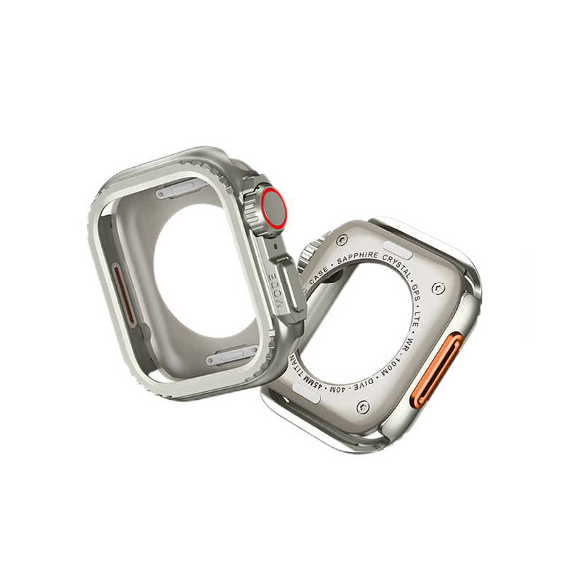 适用AppleWatch9保护壳秒变Ultra2表壳AppleWatchS10金属iWatchS表带iPhoneWatch8代SE苹果S10S9手表带Series