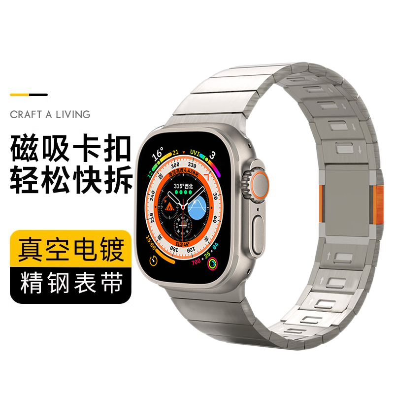适用iWatch快拆磁吸扣链式表带
