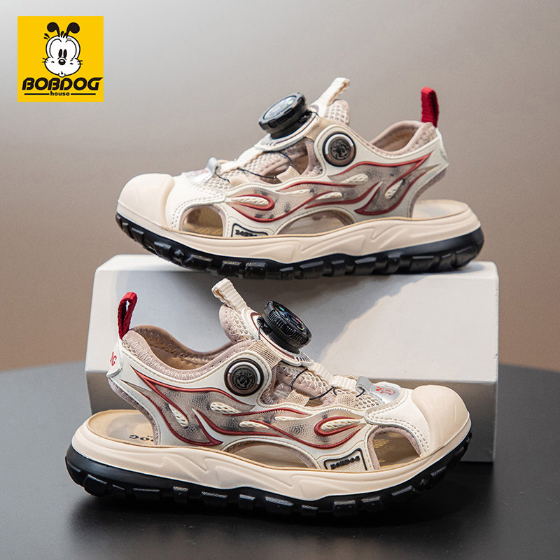 巴布豆男童包头凉鞋2026夏季新款儿童运动防滑透气溯溪鞋休闲鞋子