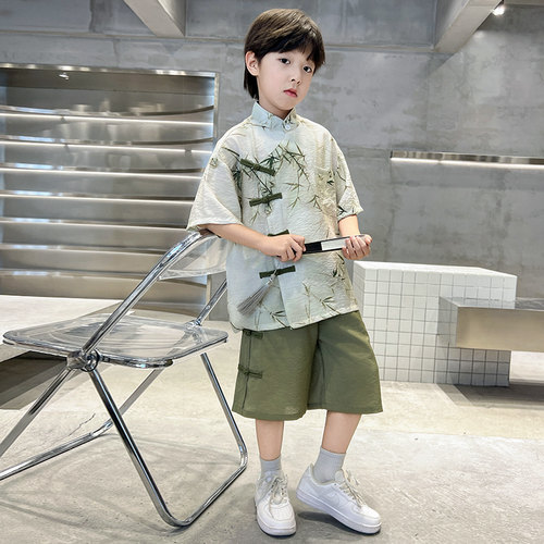 男童夏季汉服套装2026新款