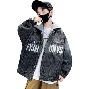 儿童装男童春装外套春秋款2026新款牛仔中大童春季衣服男孩酷帅潮
