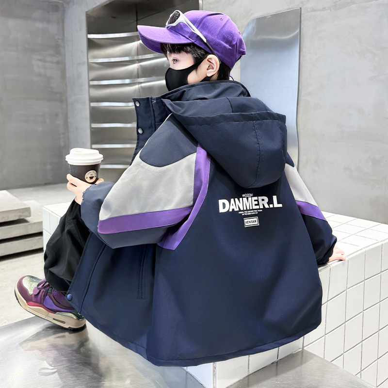 男童春秋三合一冲锋衣2025新款