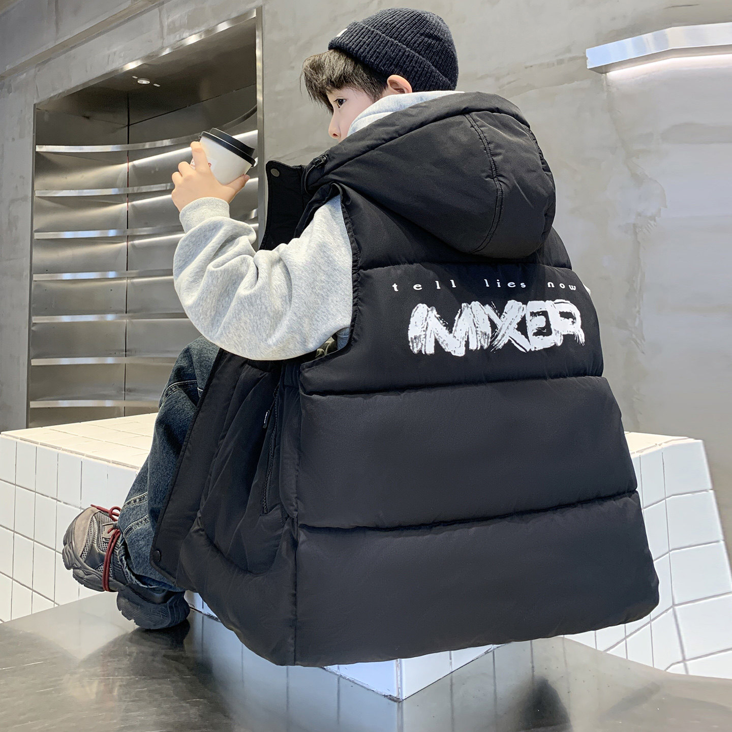 男童羽绒棉马甲秋冬季2025新款儿童马夹外穿中大童男孩加厚背心潮,童装/婴儿装/亲子装,马甲,淘宝优惠券,粉丝福利购,淘宝优惠卷