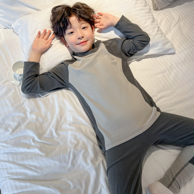 男童睡衣秋冬套装2025新款保暖内衣德绒大儿童家居服秋衣秋裤男孩