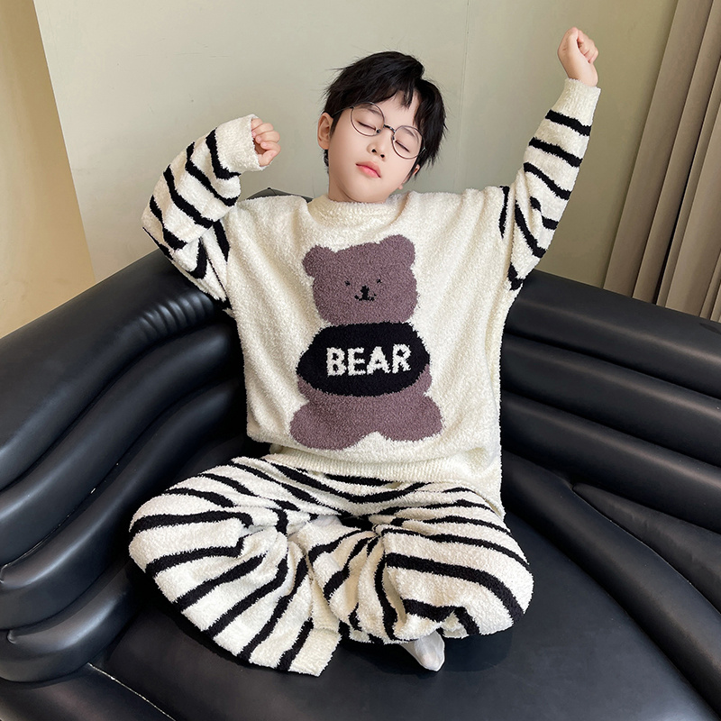男童春秋冬家居服套装2025新款