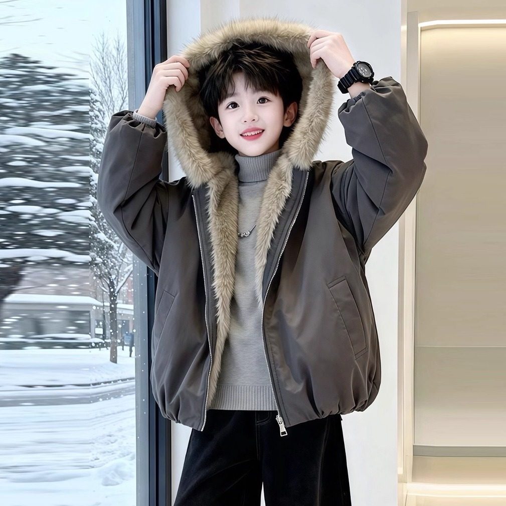 儿童装男童外套秋冬款2025新款大童加绒加厚双面穿冬装男孩冬季潮,童装/婴儿装/亲子装,普通外套,淘宝优惠券,粉丝福利购,淘宝优惠卷