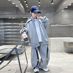 儿童装男童春装套装2026新款中大童春秋款春季男孩衣服休闲帅气潮