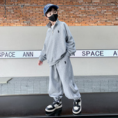 中大童运动卫衣帅气春季 儿童装 潮 2026新款 男孩春秋款 男童套装 春装