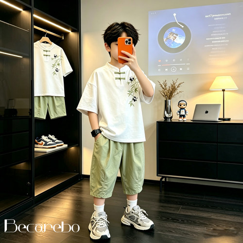 男童夏季汉服套装2026新款