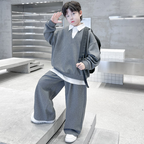 男童春秋套装2026新款