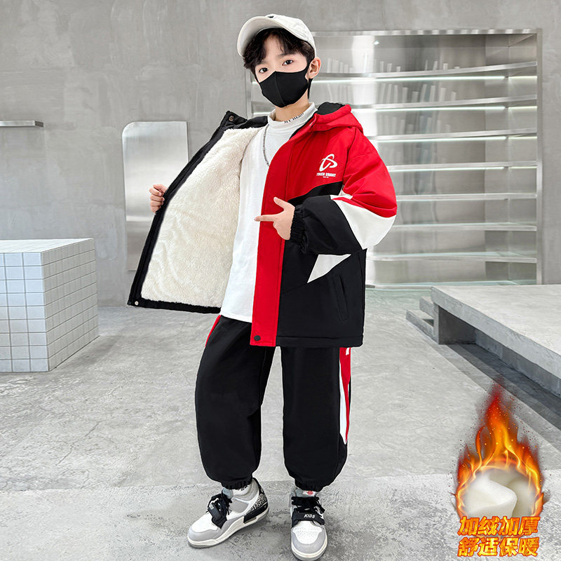 童装男童冬装套装加绒2025新款冬款儿童加厚男孩中大童外套冬季潮,童装/婴儿装/亲子装,普通外套,淘宝优惠券,粉丝福利购,淘宝优惠卷