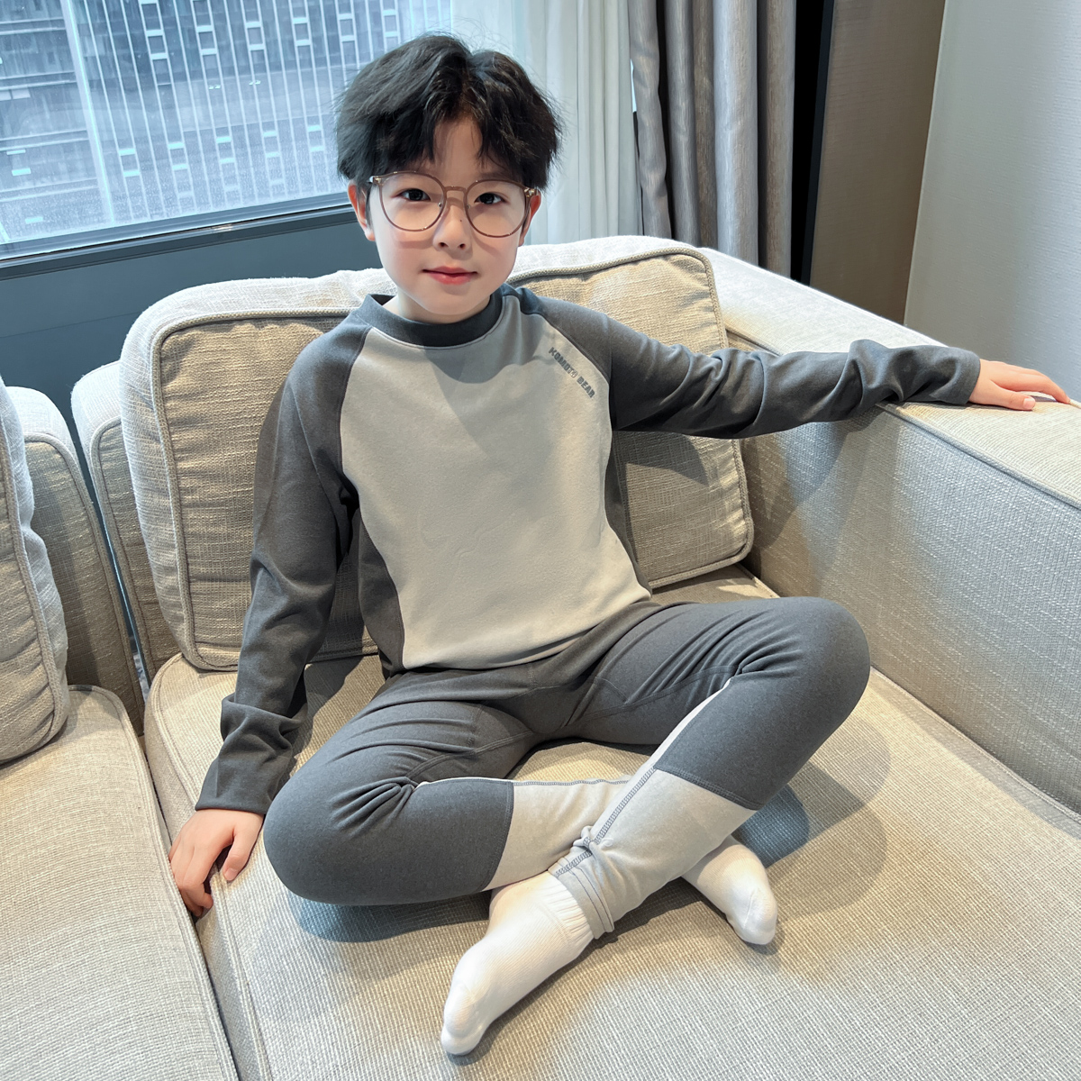 男童秋冬家居服套装2025新款