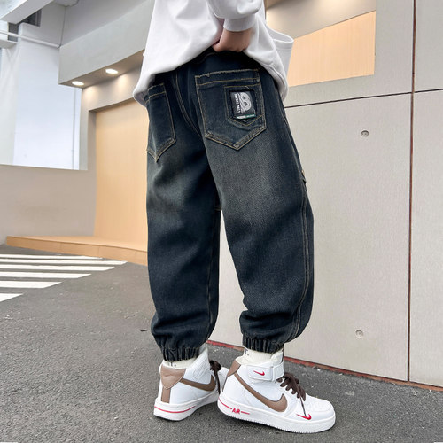 男童春秋冬牛仔裤2025新款