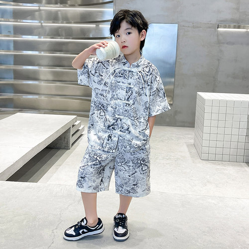 男童夏季汉服套装2026新款
