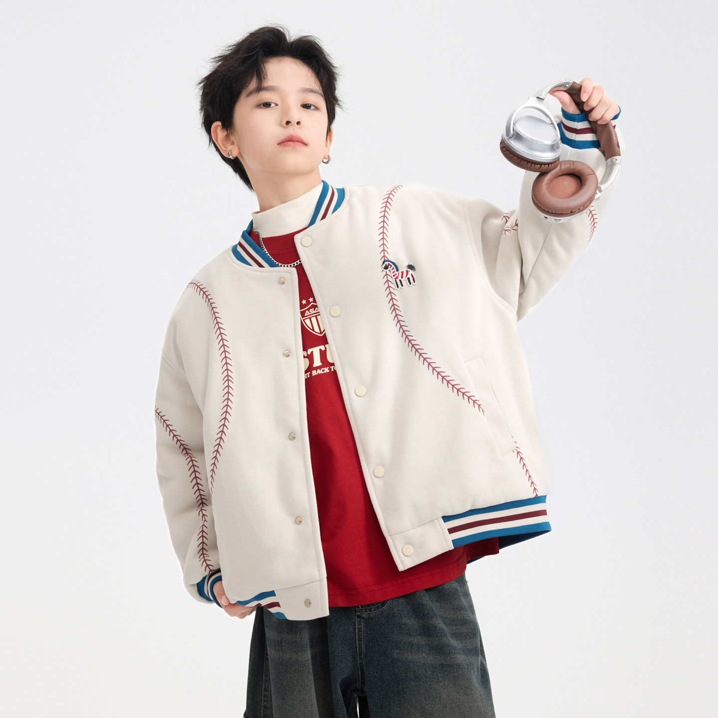 儿童装男童外套秋冬款2025新款加厚休闲棒球服酷帅冬季中大童夹棉,童装/婴儿装/亲子装,普通外套,淘宝优惠券,粉丝福利购,淘宝优惠卷