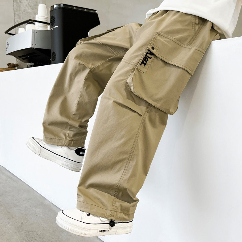 儿童装男童裤子春秋款2026新款春季中大童男孩工装裤休闲春装长裤,童装/婴儿装/亲子装,裤子,淘宝优惠券,粉丝福利购,淘宝优惠卷