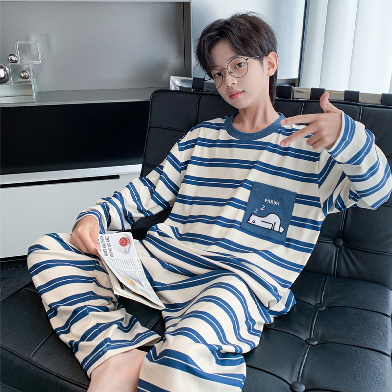 男童秋冬家居服套装2025新款