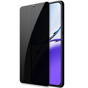 适用OPPO A3/A3iPlus 5G防窥膜PKA110钢化膜全屏防偷窥防盗手机钻石膜黑边抗指纹防偷瞄防摔爆屏幕保护隐私膜