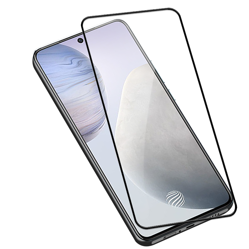 适用Vivo X70/X60t黑边钢化膜vivo x50x30x27x23x27pro大视窗全屏x23幻彩版手机钻石膜X21S高清护眼防爆贴膜
