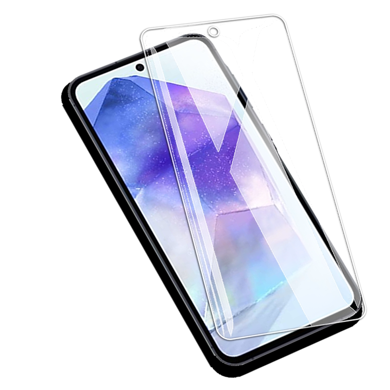 适用三星GalaxyA55透明钢化膜