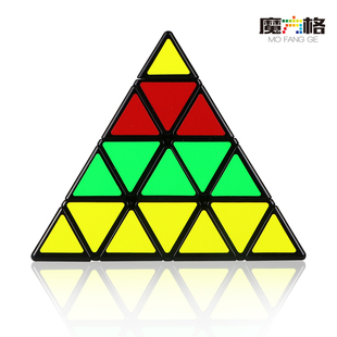 魔方四阶金字塔魔方高阶异型魔方4阶金字塔魔方玩具顺滑魔术方块