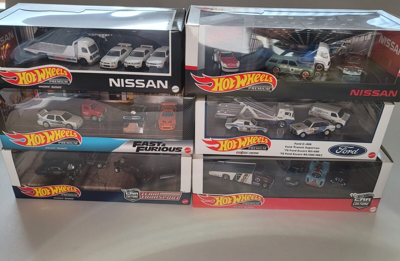 现货 风火轮hot wheels收藏车库汽车文化车库系列 尼桑 福特 宝马