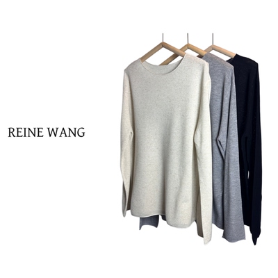 REINEWANG 极简ins高品质款针织宽松上衣 防晒衣