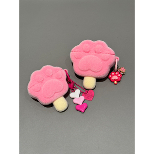 可爱疯狂动物城毛绒爪爪冰棍适用AirPods4代耳机壳苹果AirPodsPro3代无线蓝牙1/2/3代软硅胶Pro2防摔Pro三代