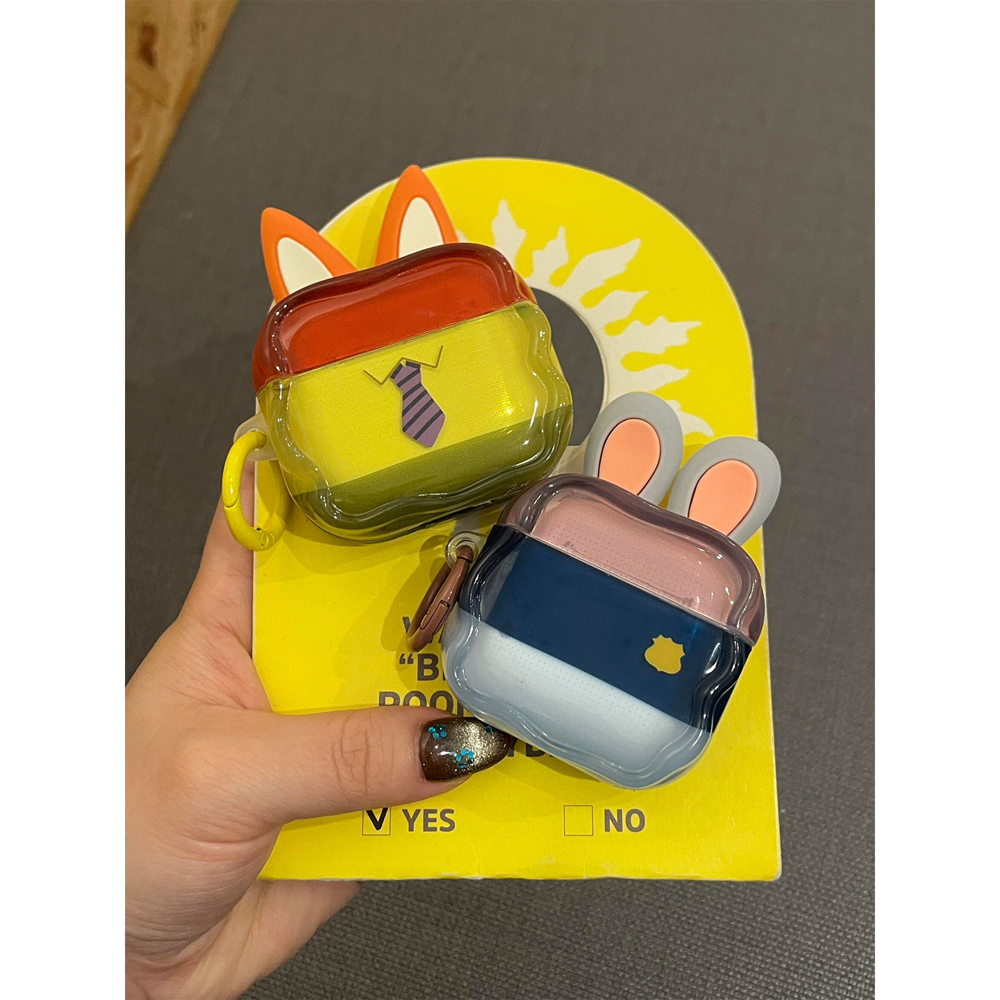 ins立体耳朵可爱卡通疯狂动物城适用AirPods4代耳机壳苹果AirPodsPro3代蓝牙1/2/3代软硅胶Pro2代防摔Pro三代