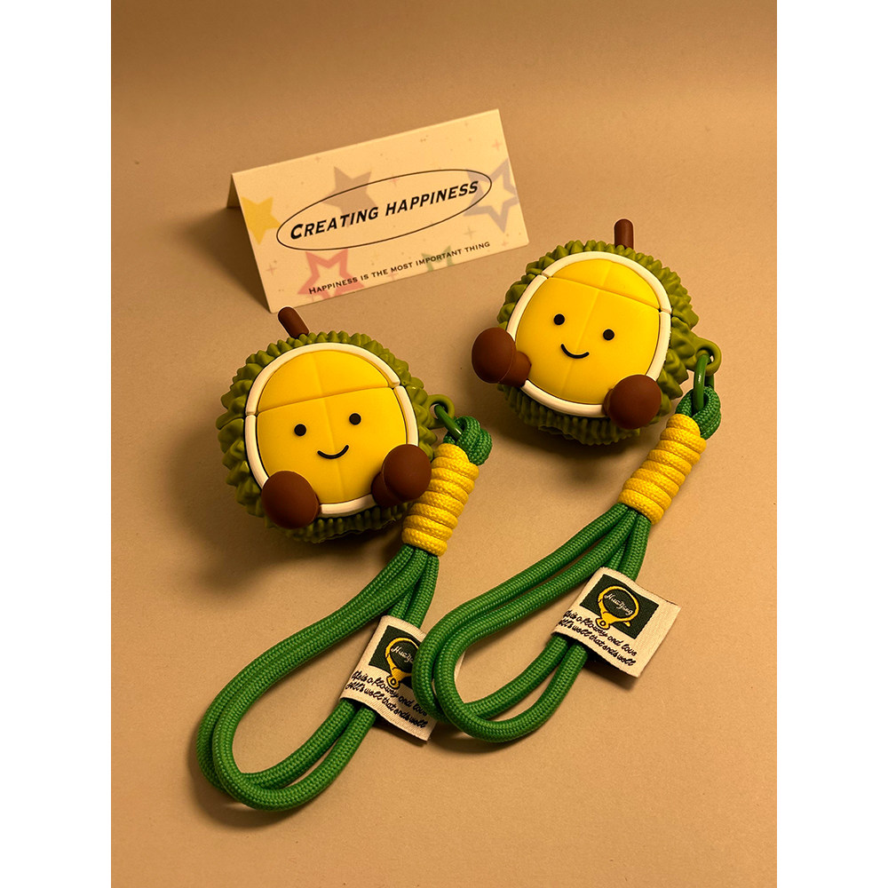 jellycat可爱趣味卡通榴莲适用苹果无线蓝牙AirPodsP