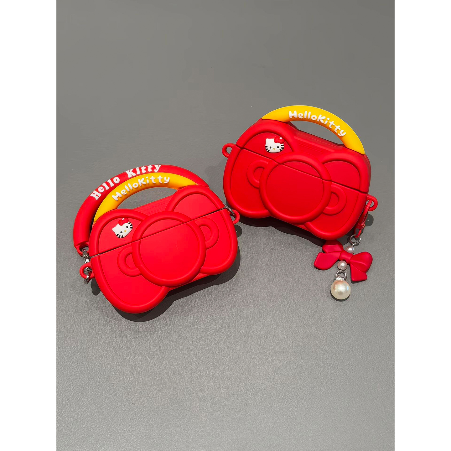 韩系高级可爱蝴蝶结手提包包适用AirPodsPro三代耳机壳苹果1/2代软无线蓝牙AirPods4代硅胶Pro2代防摔3代女款