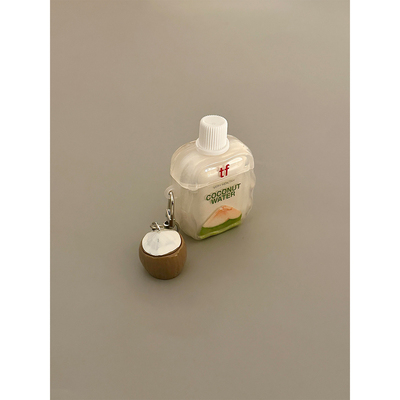 韩系新款趣味夏日椰子水饮料适用苹果AirPods4代耳机壳软AirPodsPro三代硅胶1/2代耳塞3代防摔pro2保护套女款